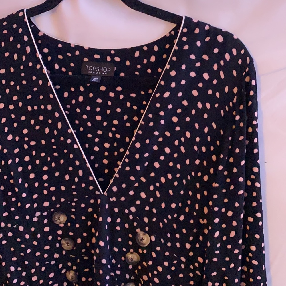 Topshop polka dot dress